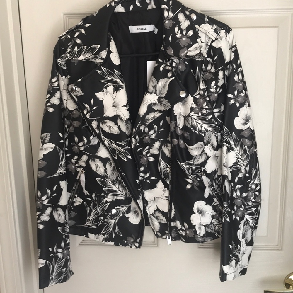 JustFab floral jacket
